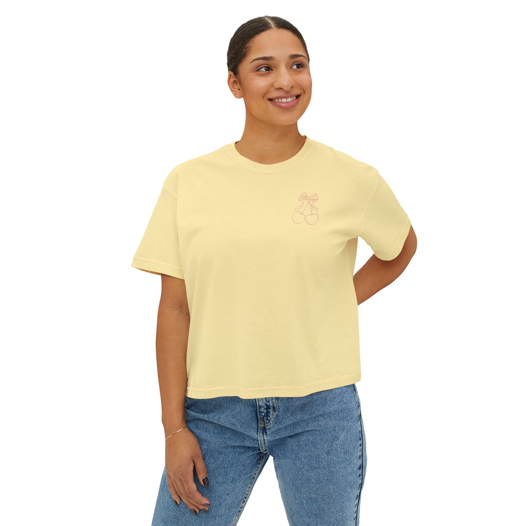 Pretty Girls Eat Dessert Boxy Tee
