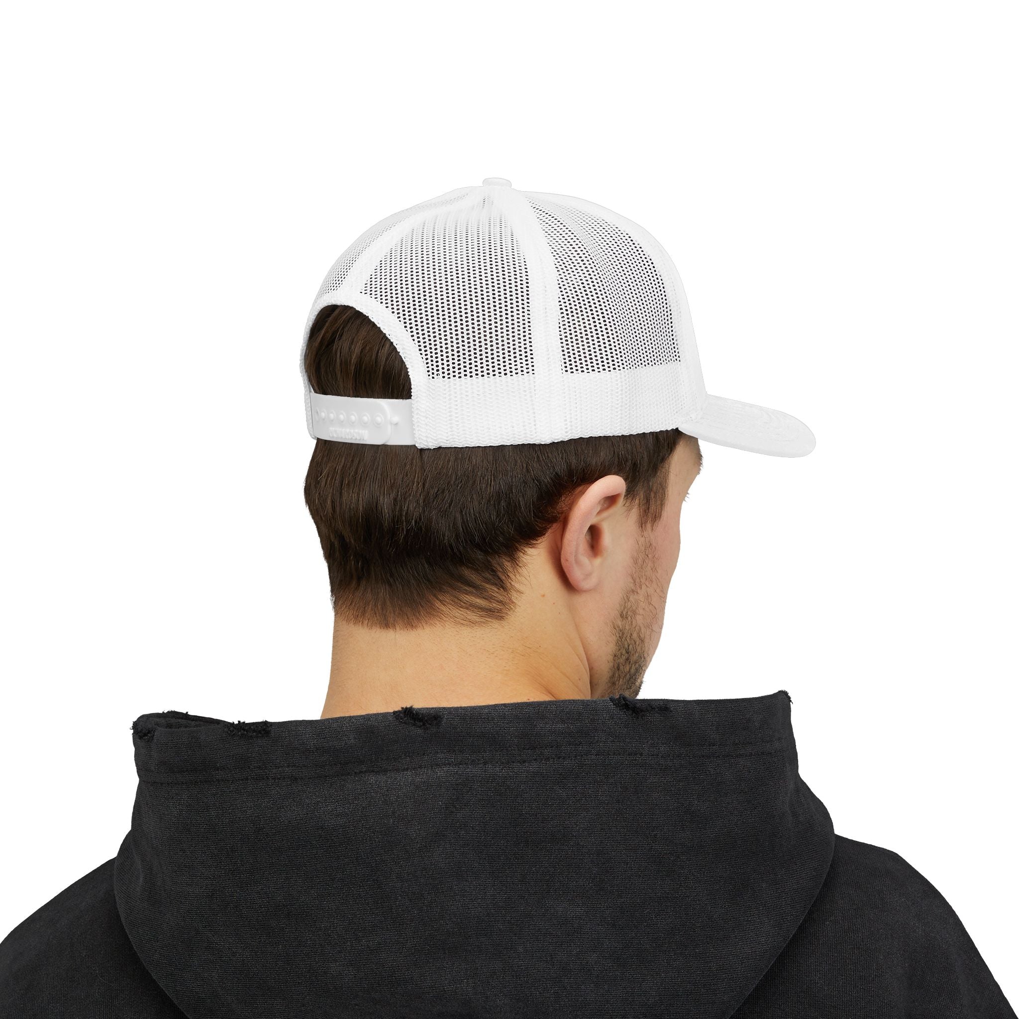 Save Me a Bite Trucker Cap — Cute Cherry Embroidered Snapback