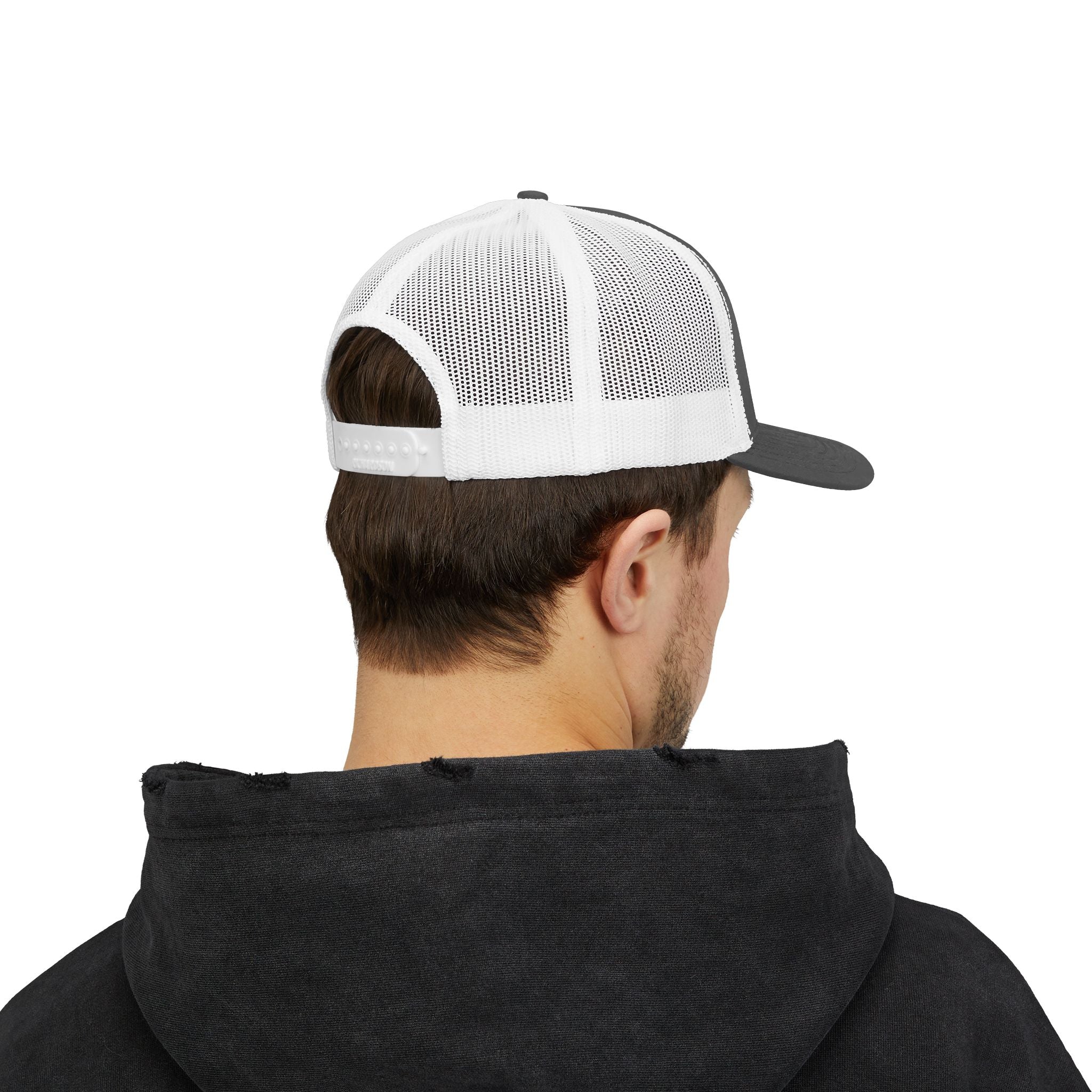 Save Me a Bite Trucker Cap — Cute Cherry Embroidered Snapback